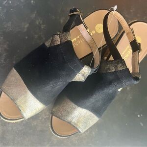 Eric Michael Black and Gold Espradrille